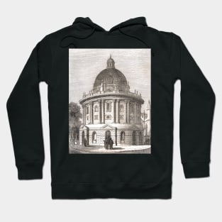 Radcliffe camera, Radcliffe Square, Oxford, England, 19th century scene Hoodie